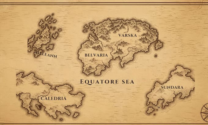 do fantasy world regional map illusration and cartography novel board game book
