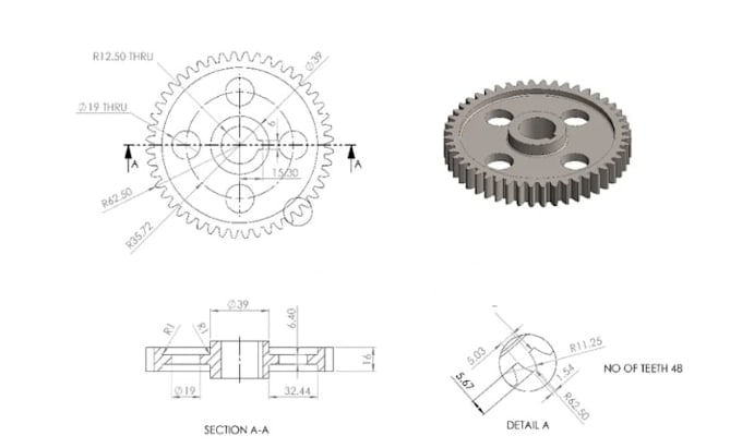 do technical, manufacturing, engineering and production drawings autocad2