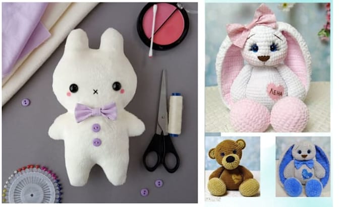 do custom handmade plush toy character design from 2d photo