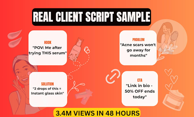 write a viral ugc script for tiktok and instagram reels ads