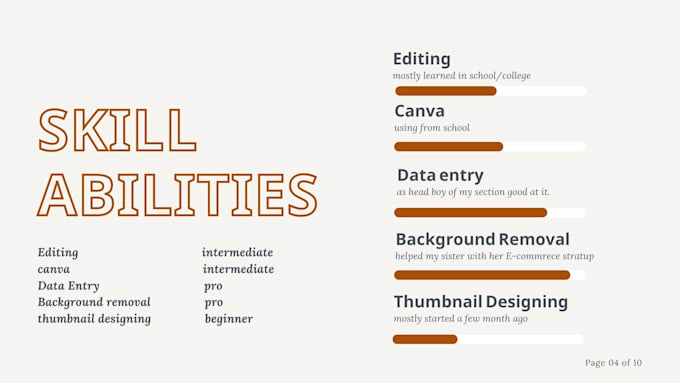 create animated presentation slides or portfolio videos