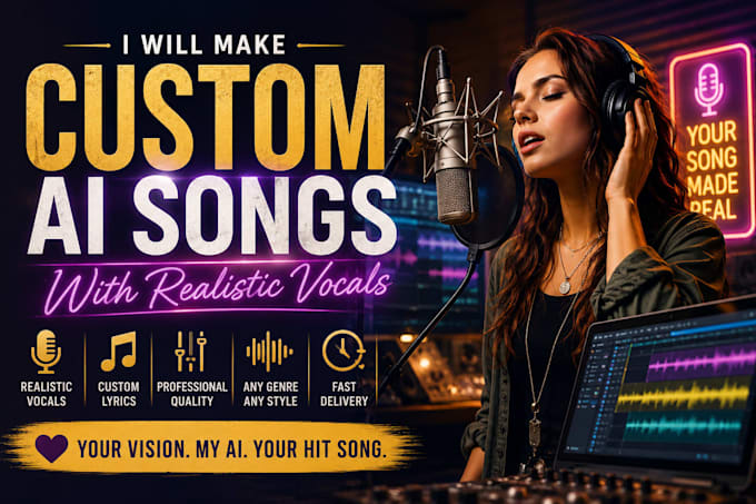 make custom ai songs with realistic vocals