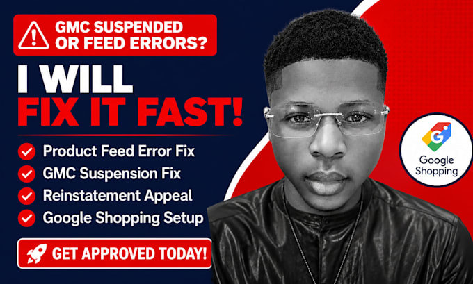 fix google merchant center product feed errors and gmc suspension