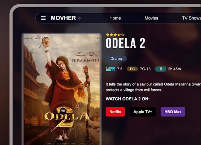 create a film booking website with livestream