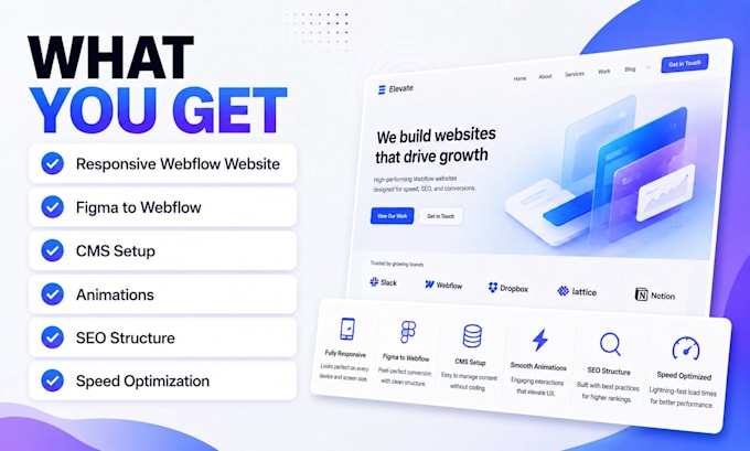 design or develop a responsive webflow website
