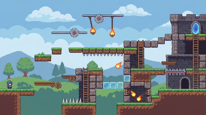 professional 2d tilemap design, game level design for unity, godot and rpg maker