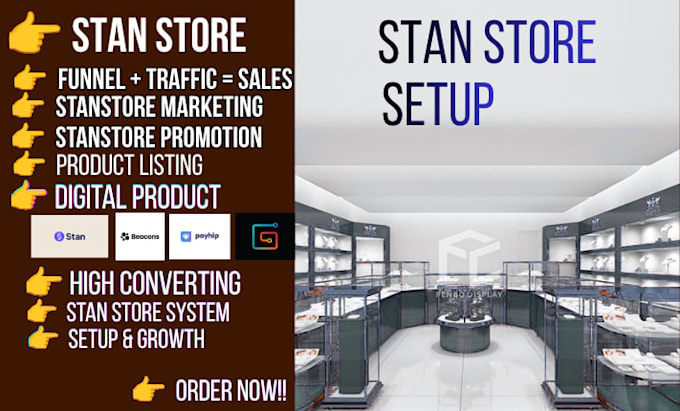 stan store promotion stan store setup store front stan store marketing