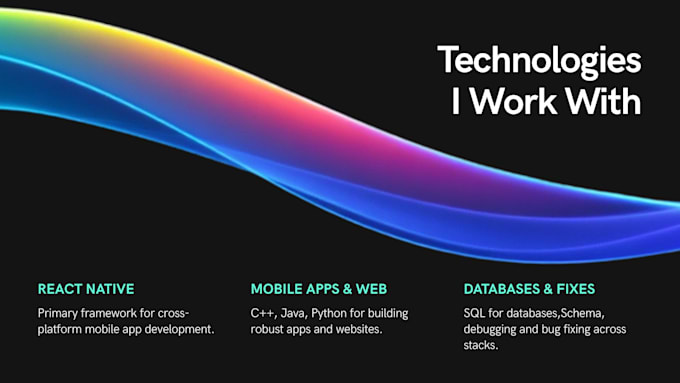 develop a react native mobile app