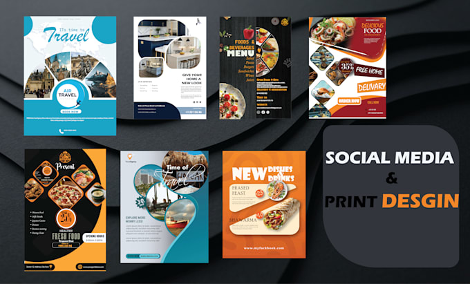 design stunning product advertising flyers for social media