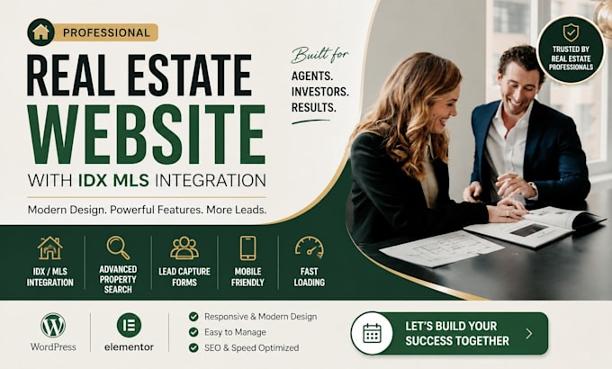 build real estate agent realtor website with idx mls website