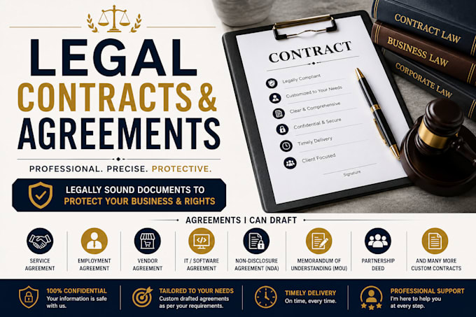draft service, employment, IT and vendor agreements