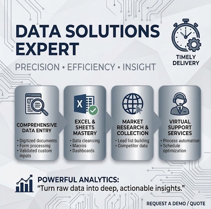 do professional data typing and accurate web research work