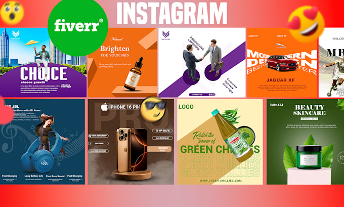 create facebook ads design for social media and instagram carousel post
