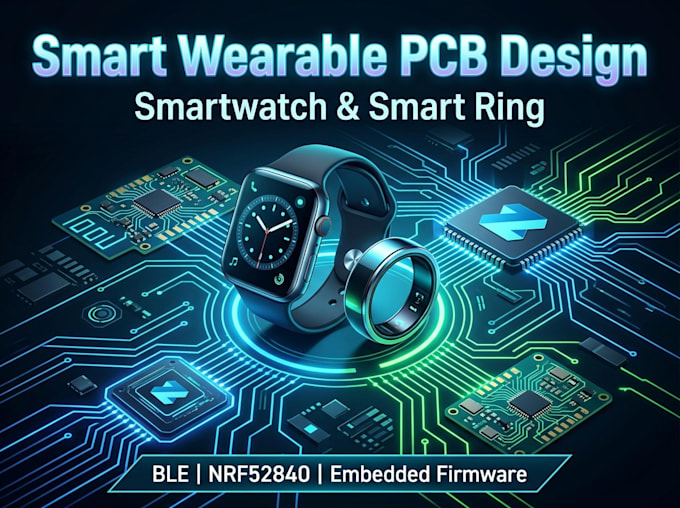 design smart wearable pcb for smartwatch and smart ring