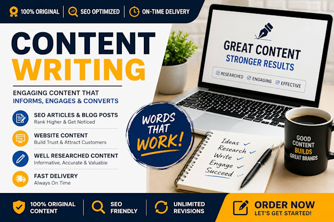 create high quality content for your website