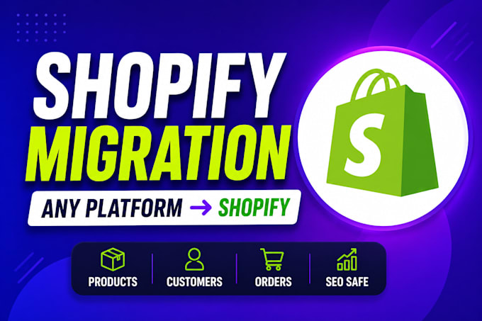 migrate any website or ecommerce store to shopify website migration