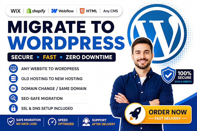 wordpress migration migrate any website to wordpress website migration