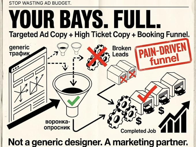 build a high ticket lead funnel and ad system for auto shops