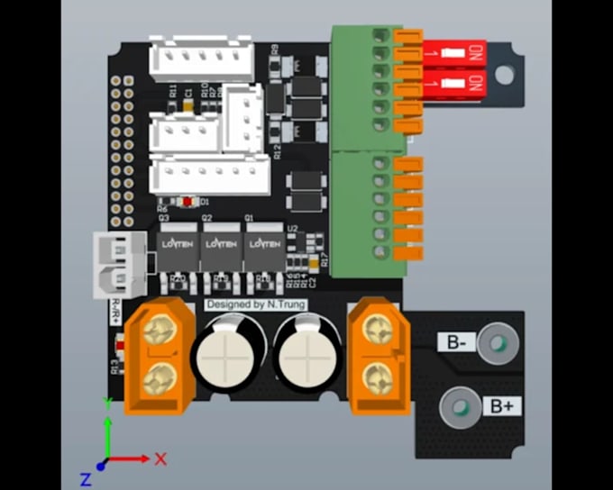 design inverter pcb, dc dc converter, and high current power electronics circuit