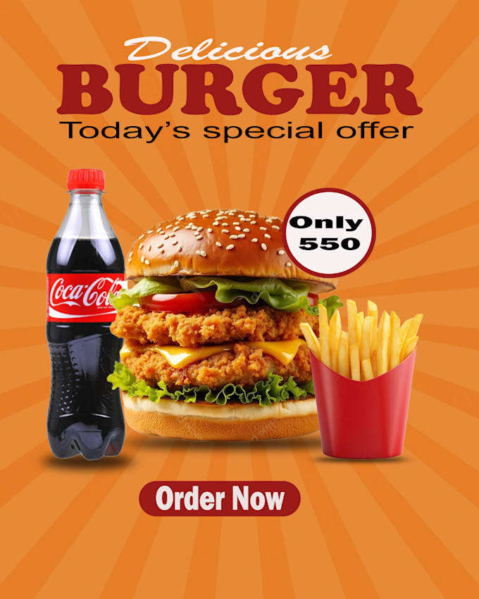 design a professional restaurant poster or food menu