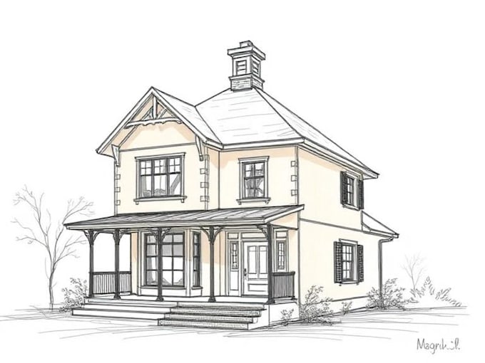 sketch your house or building