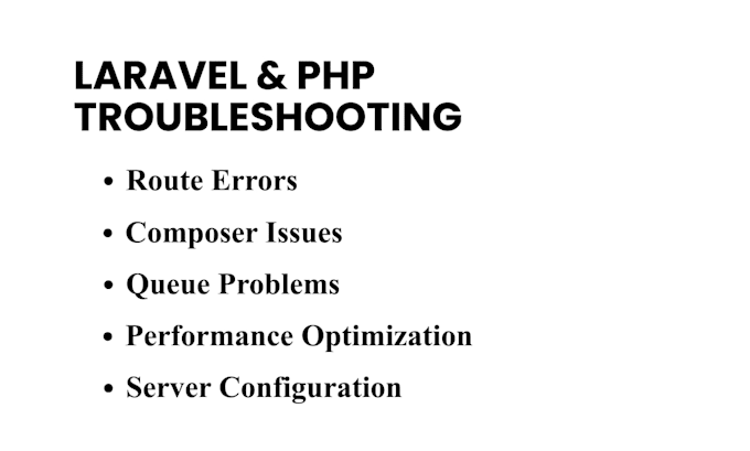 fix laravel bugs errors and performance issues