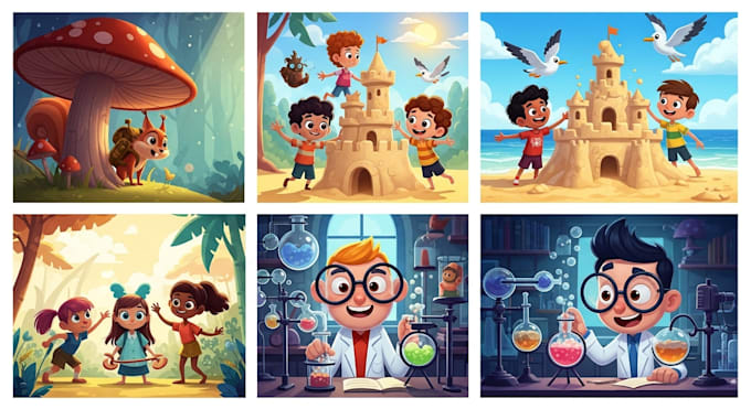 draw cartoon illustrations for you