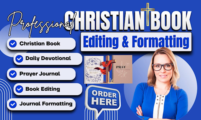 do christian book editing, sermon to book, and format daily devotional