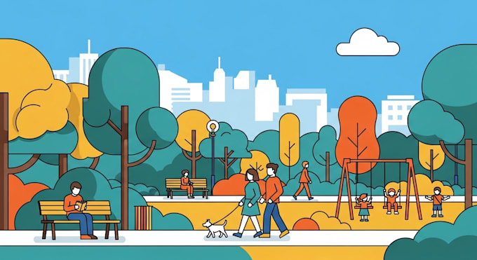 create modern flat vector illustration