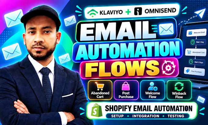 set up klaviyo omnisend email flows