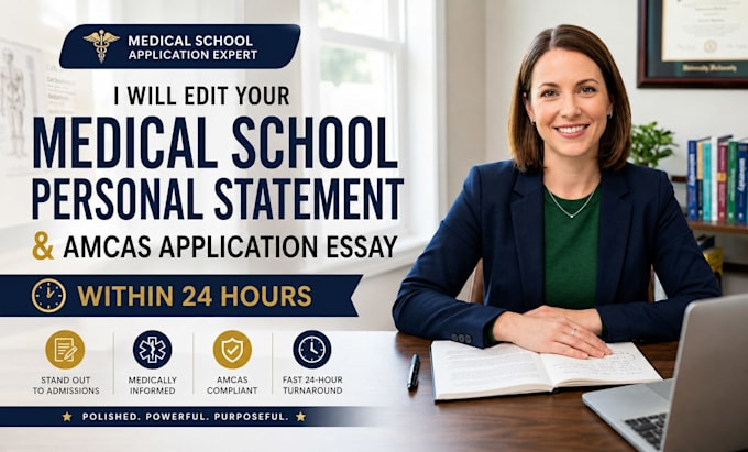 edit your medical school personal statement and amcas application essay