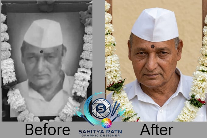restore, colorize and enhance your old photos professional