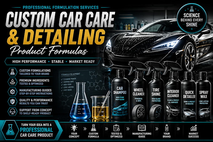 custom car care and detailing product formulas