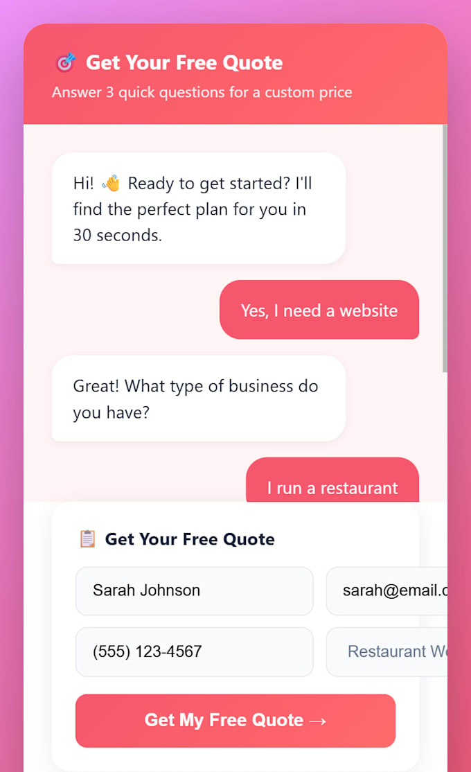 build you an ai chatbot for your website
