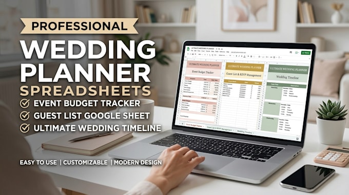 design wedding planner spreadsheet event budget tracker guest list google sheet