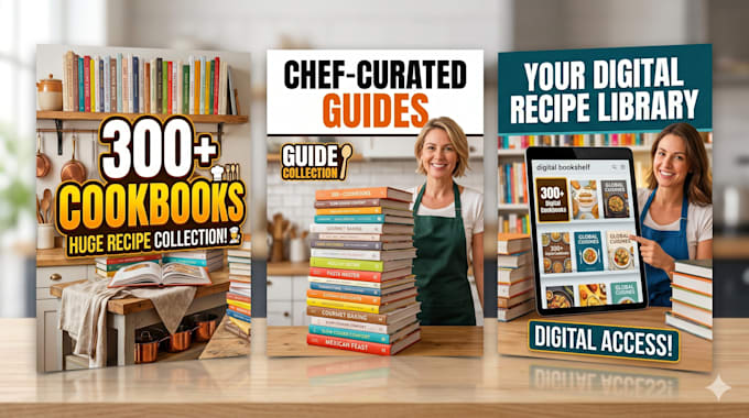 provide 300 latest cookbooks