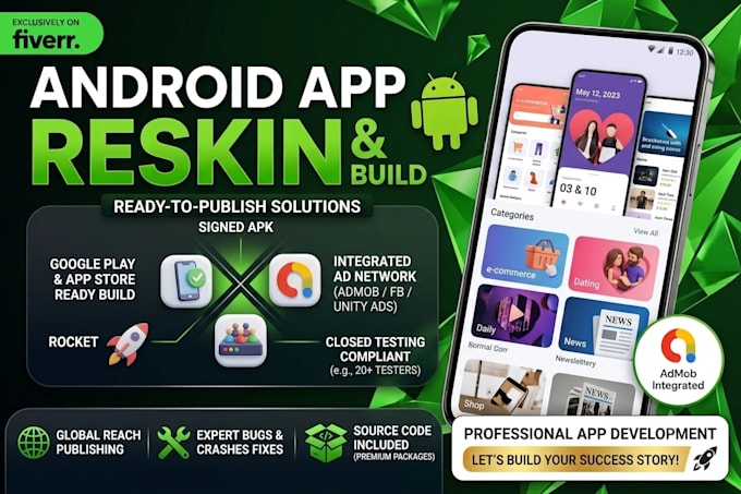 reskin android app, codecanyon app reskin with admob integration