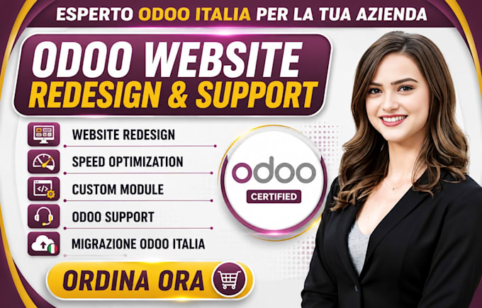 do odoo website redesign speed custom module support migrazione odoo italia