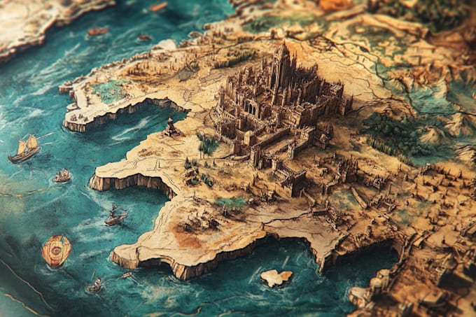 create a fantasy map for you