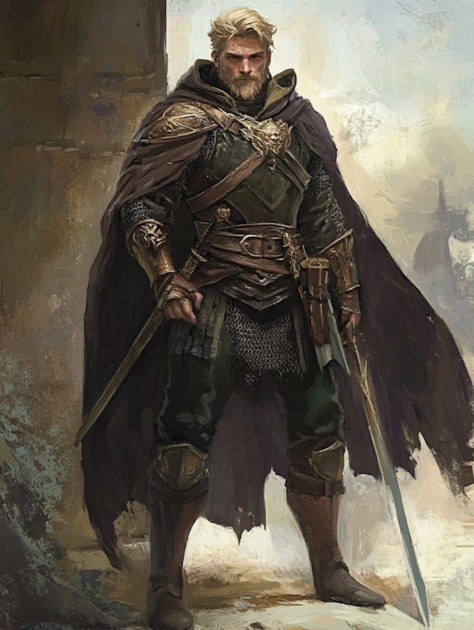 fantasy dnd character illustration