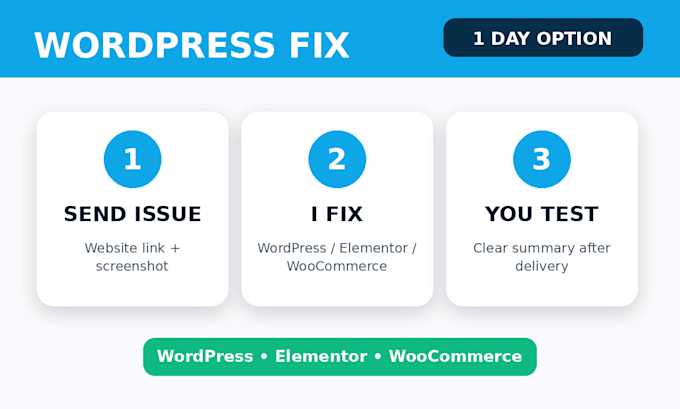 fix wordpress, elementor, woocommerce errors