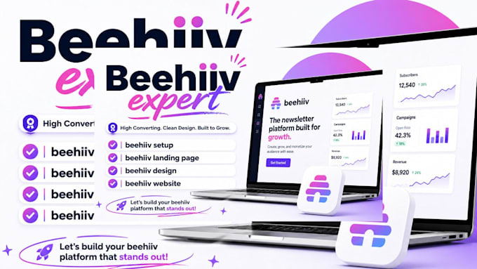do beehiiv setup, email template, beehiiv website design