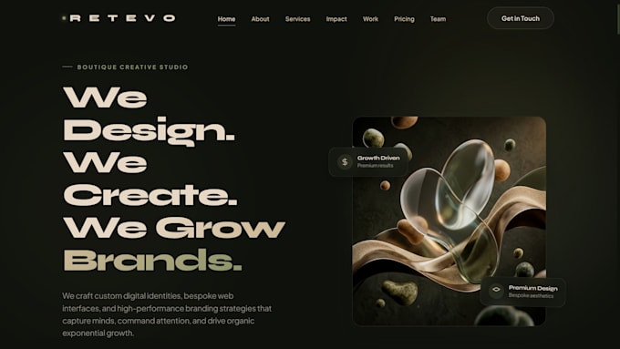 build a professional responsive website for your business