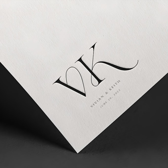 design custom wedding logo initial design wedding monogram