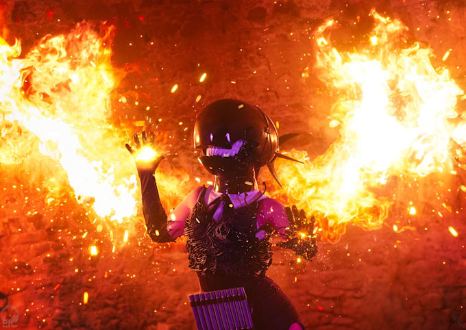 do cinematic cosplay photo editing and fantasy retouching