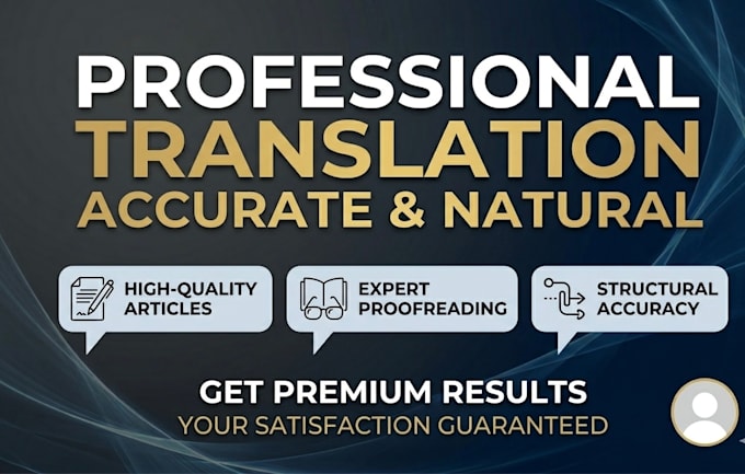 translate text and write high quality articles