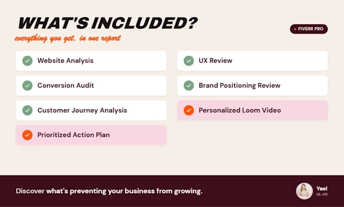 audit your website UX, conversion, and brand strategy