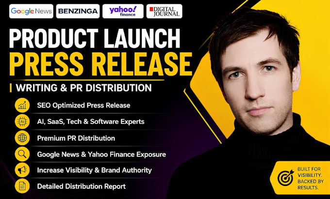 write product launch ai saas tech software press release pr distribution