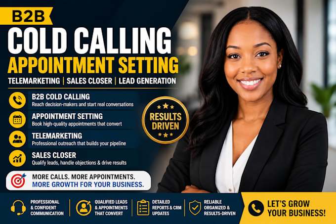 do b2b cold calling, appointment setting, telemarketing and lead gen