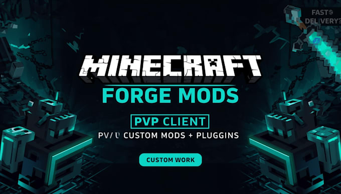 create custom minecraft forge mods and pvp clients